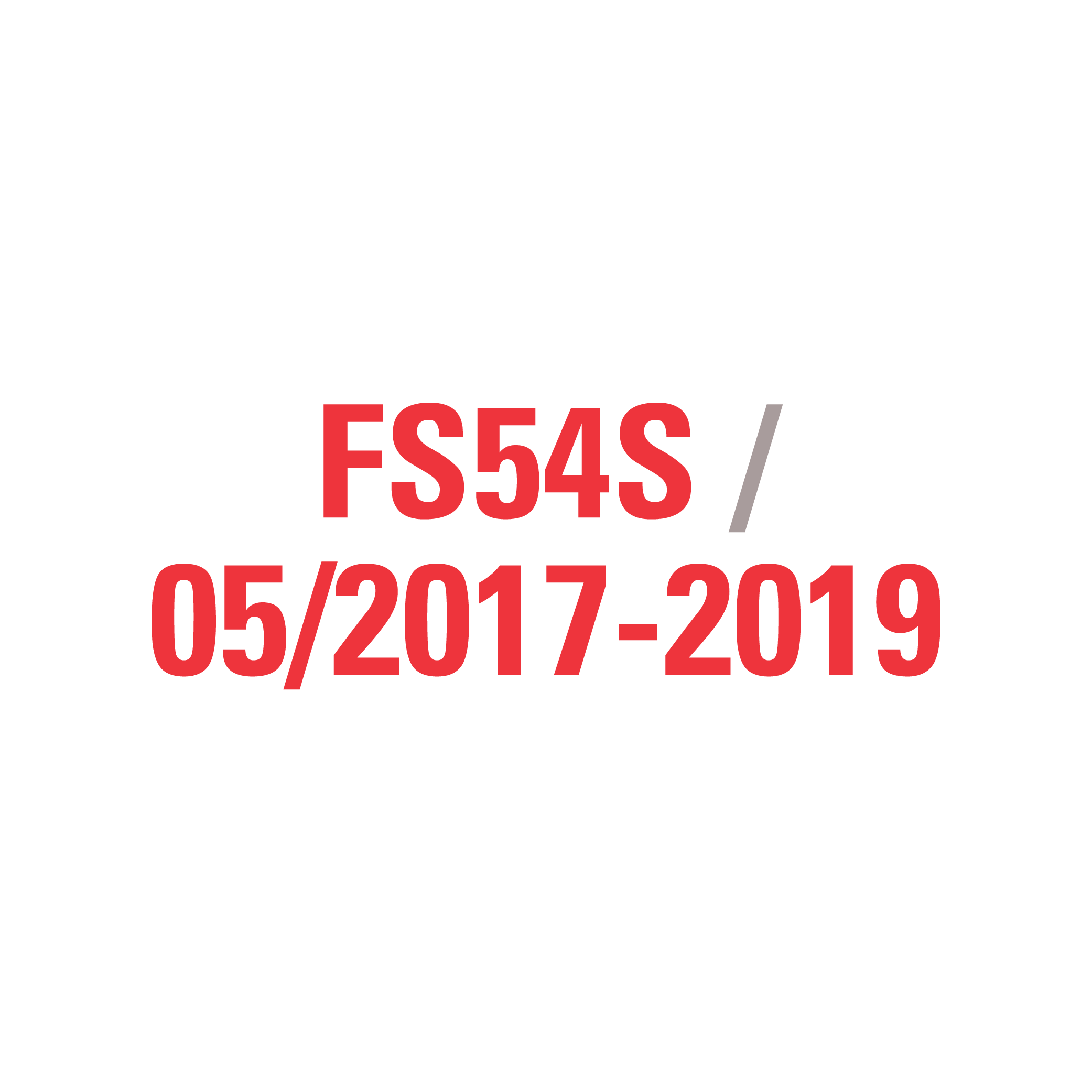 FS54S 05/2017-2019